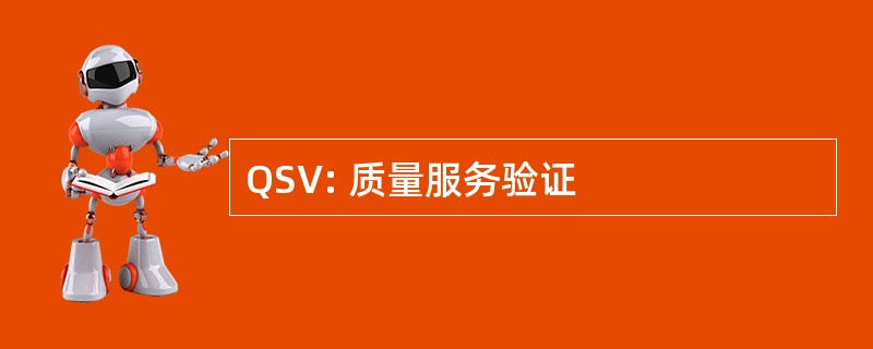 QSV: 质量服务验证