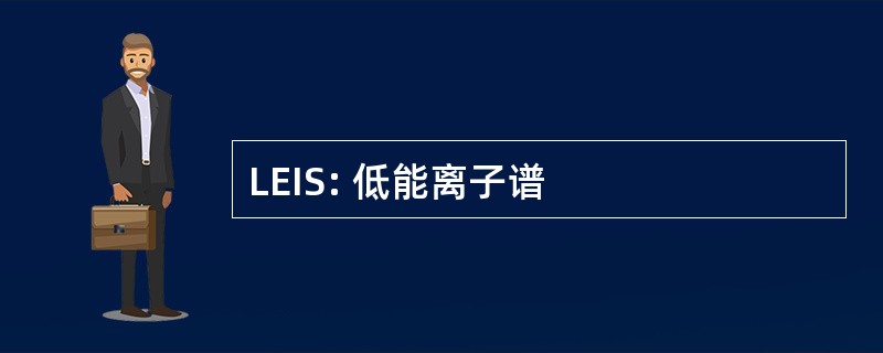 LEIS: 低能离子谱