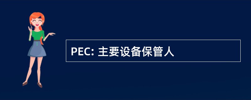 PEC: 主要设备保管人