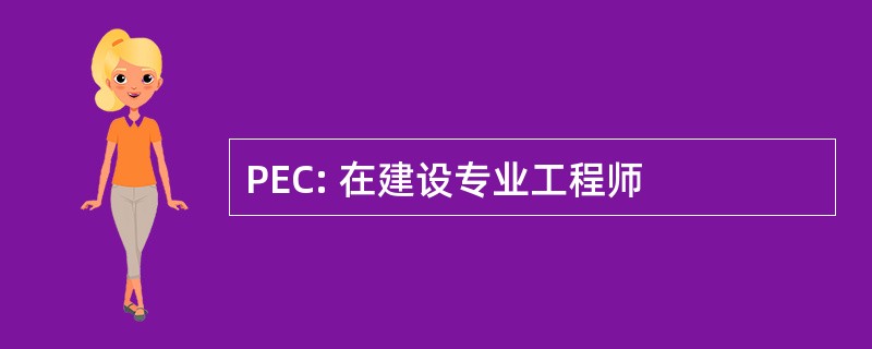 PEC: 在建设专业工程师