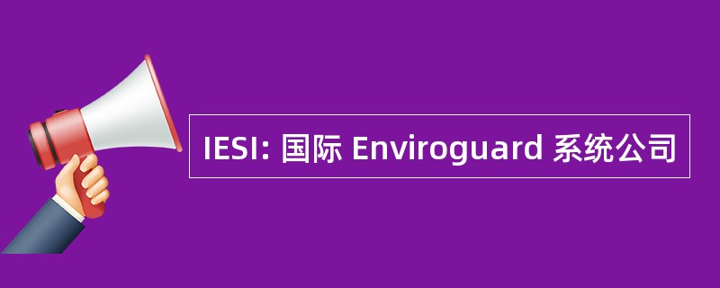 IESI: 国际 Enviroguard 系统公司