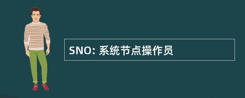 SNO: 系统节点操作员