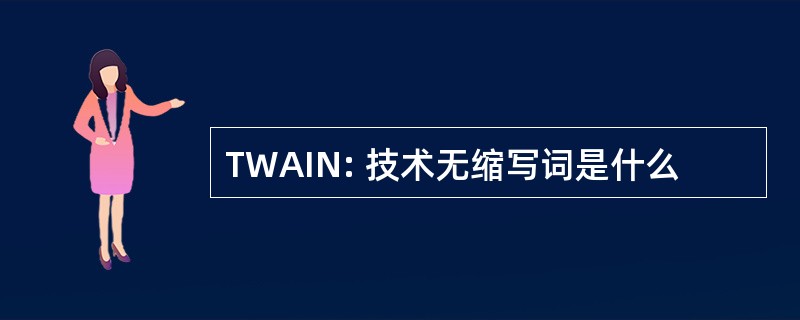 TWAIN: 技术无缩写词是什么