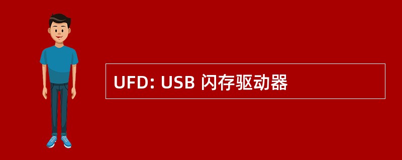 UFD: USB 闪存驱动器