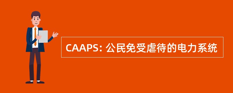 CAAPS: 公民免受虐待的电力系统