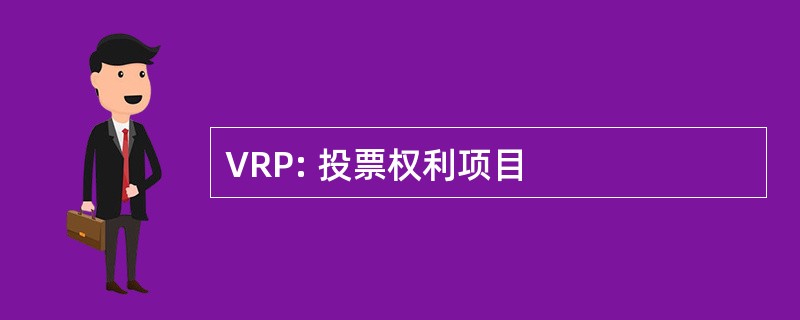 VRP: 投票权利项目