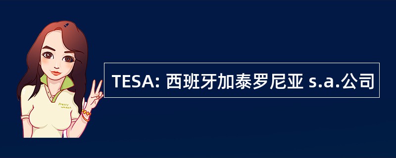 TESA: 西班牙加泰罗尼亚 s.a.公司