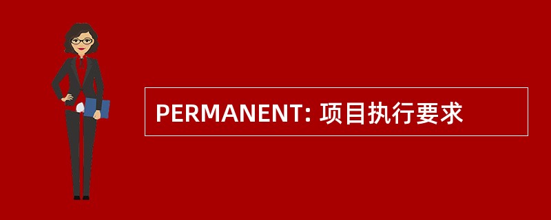 PERMANENT: 项目执行要求