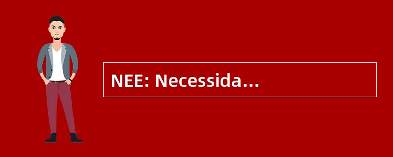 NEE: Necessidades Educativas Especiais