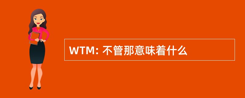 WTM: 不管那意味着什么