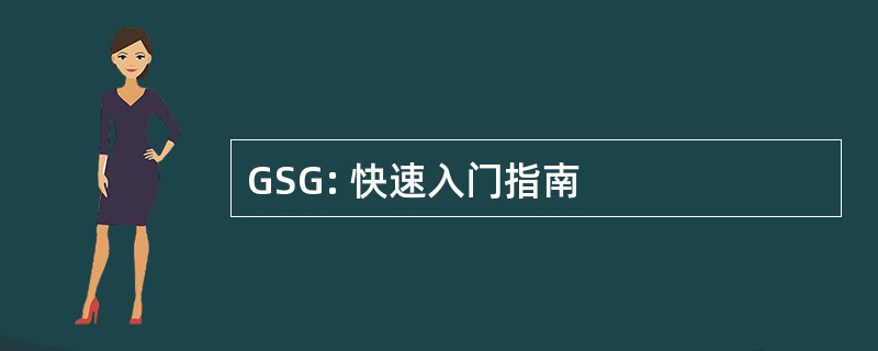 GSG: 快速入门指南