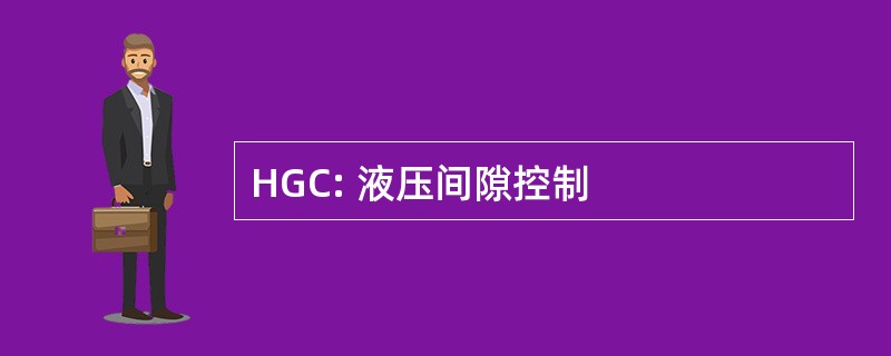 HGC: 液压间隙控制