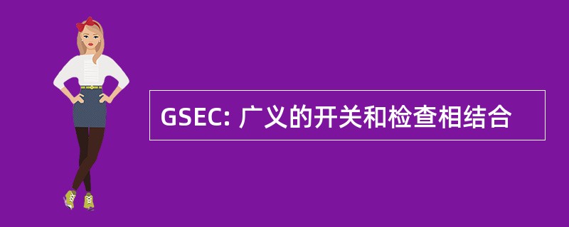 GSEC: 广义的开关和检查相结合