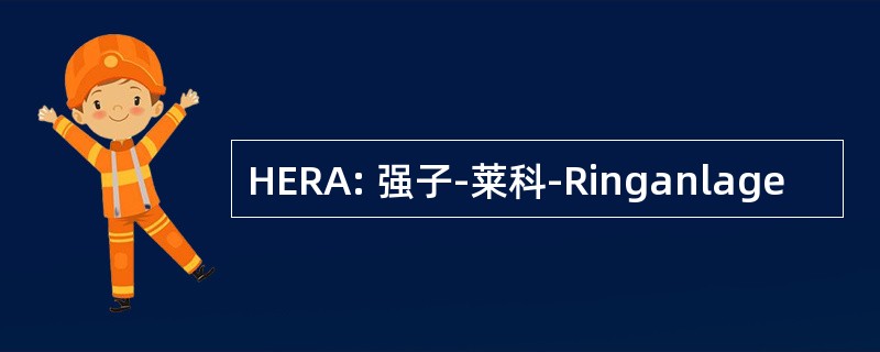 HERA: 强子-莱科-Ringanlage