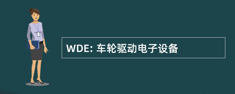 WDE: 车轮驱动电子设备