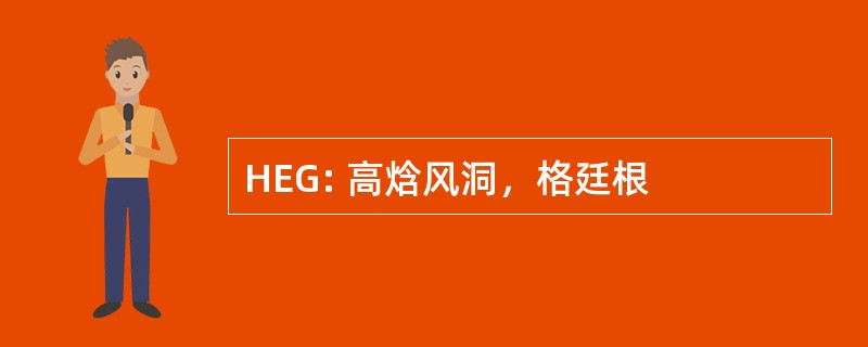 HEG: 高焓风洞，格廷根