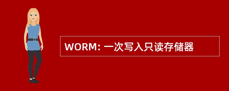 WORM: 一次写入只读存储器