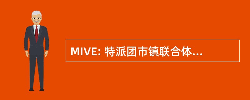 MIVE: 特派团市镇联合体 vers 著作