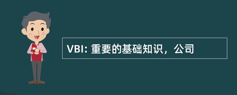 VBI: 重要的基础知识，公司