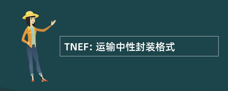 TNEF: 运输中性封装格式