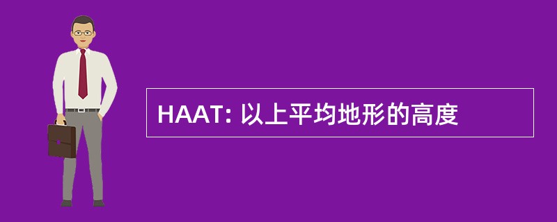 HAAT: 以上平均地形的高度