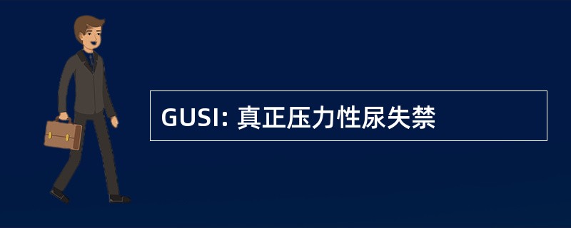 GUSI: 真正压力性尿失禁