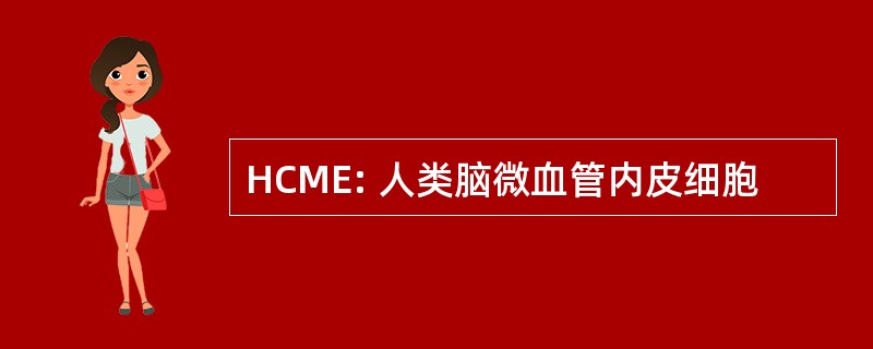 HCME: 人类脑微血管内皮细胞