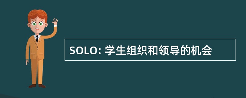 SOLO: 学生组织和领导的机会