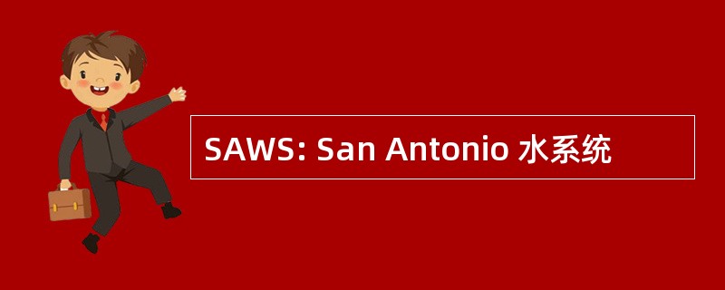 SAWS: San Antonio 水系统