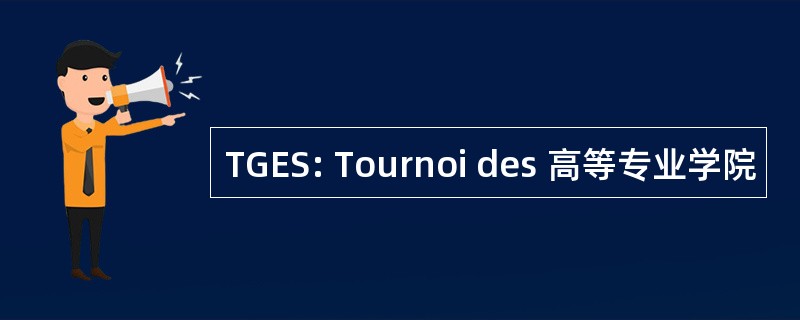 TGES: Tournoi des 高等专业学院