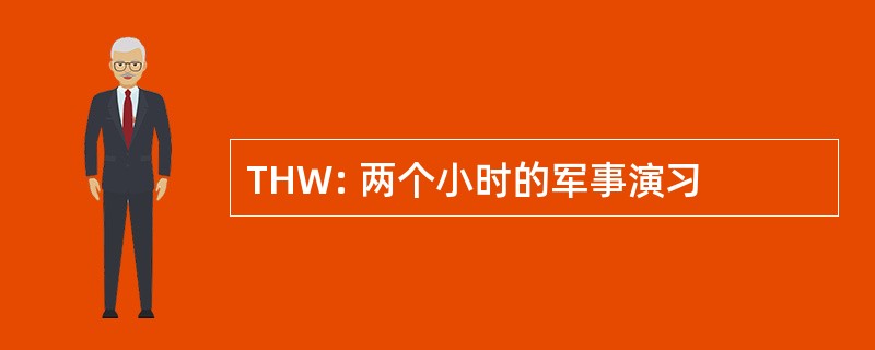 THW: 两个小时的军事演习