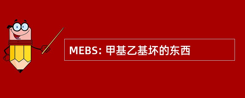 MEBS: 甲基乙基坏的东西