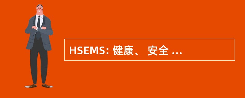 HSEMS: 健康、 安全 & 环境管理体系