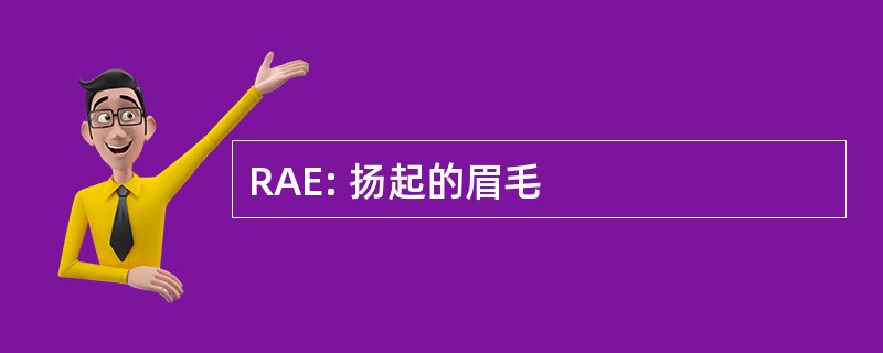 RAE: 扬起的眉毛