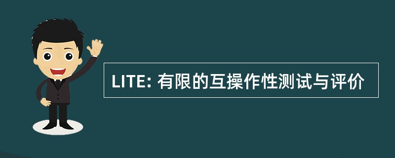 LITE: 有限的互操作性测试与评价