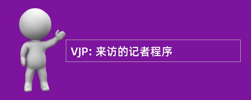 VJP: 来访的记者程序