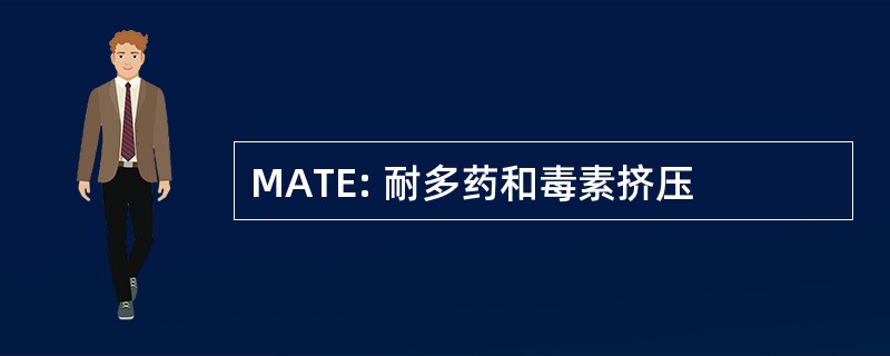 MATE: 耐多药和毒素挤压