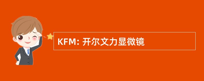 KFM: 开尔文力显微镜