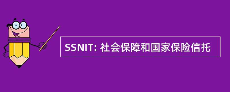 SSNIT: 社会保障和国家保险信托