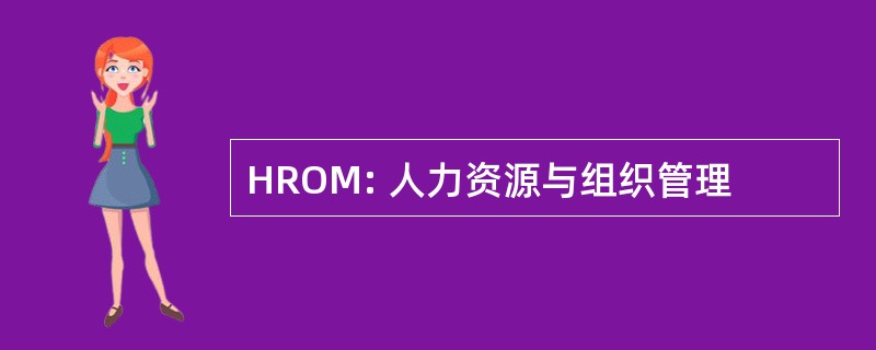 HROM: 人力资源与组织管理