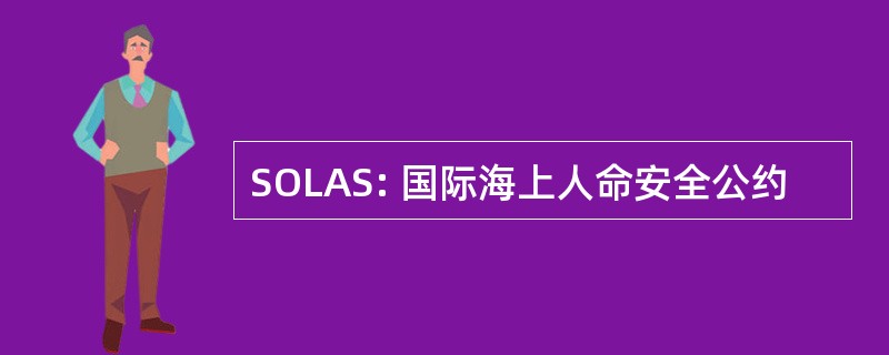 SOLAS: 国际海上人命安全公约