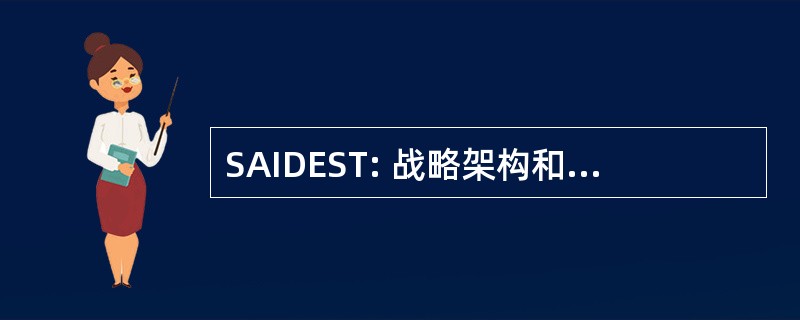 SAIDEST: 战略架构和基础设施发展