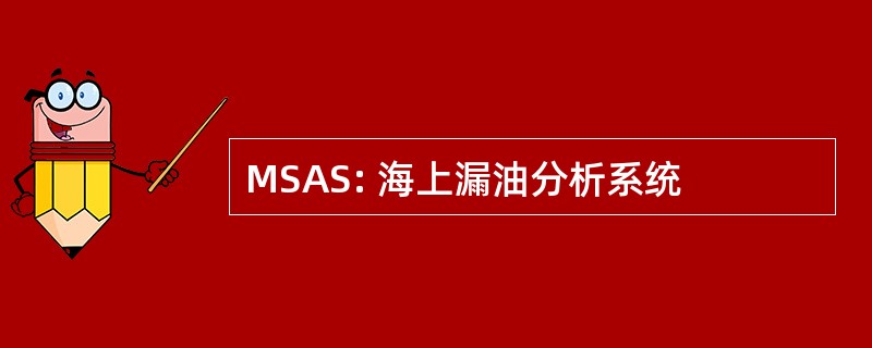 MSAS: 海上漏油分析系统