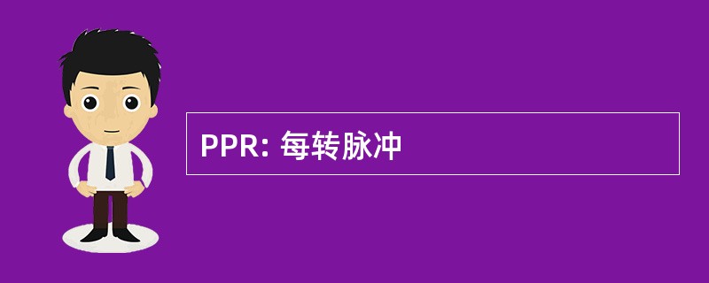 PPR: 每转脉冲