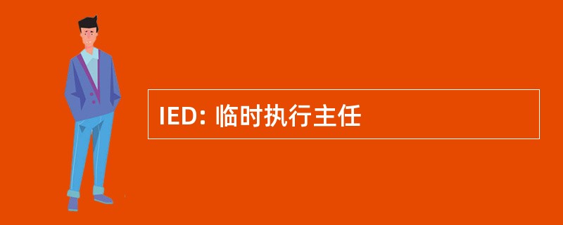 IED: 临时执行主任