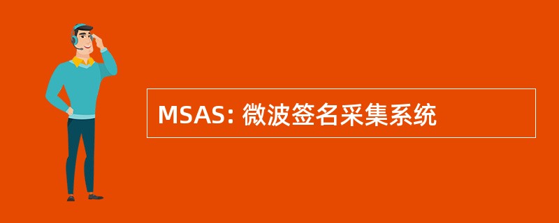 MSAS: 微波签名采集系统