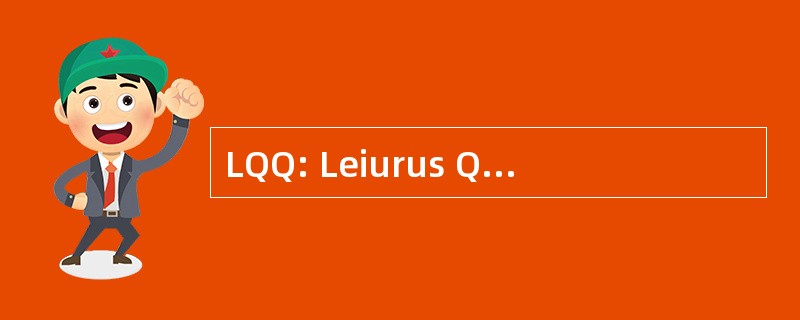 LQQ: Leiurus Quinquestriatus Quinquestriatus