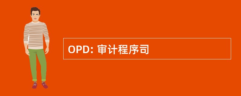 OPD: 审计程序司