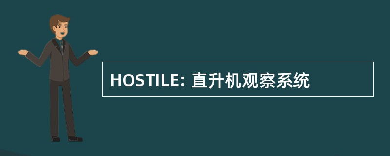 HOSTILE: 直升机观察系统