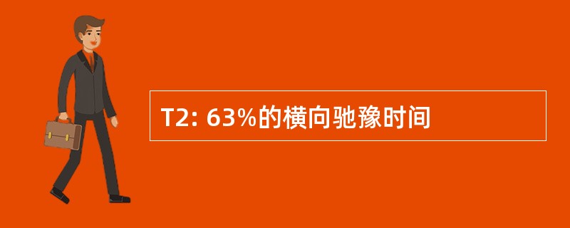 T2: 63%的横向驰豫时间